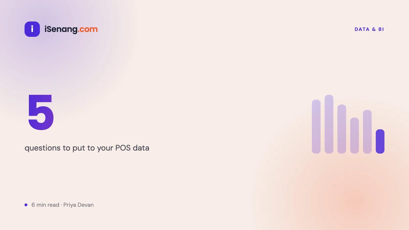 Five questions to ask your POS data to turn it into business intelligence